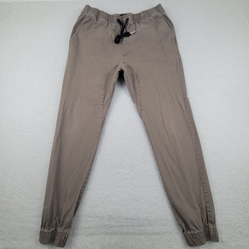 Zanerobe Jogger Pants Mens 38 Taupe Stretch Tapered Casual Streetwear‎ Pants